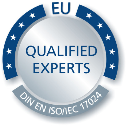 EU-Zertifiziert für Schäden an Gebäuden TG Feuchte- und Schimmelpilzschäden gemäß DIN EN ISO/IEC 17024